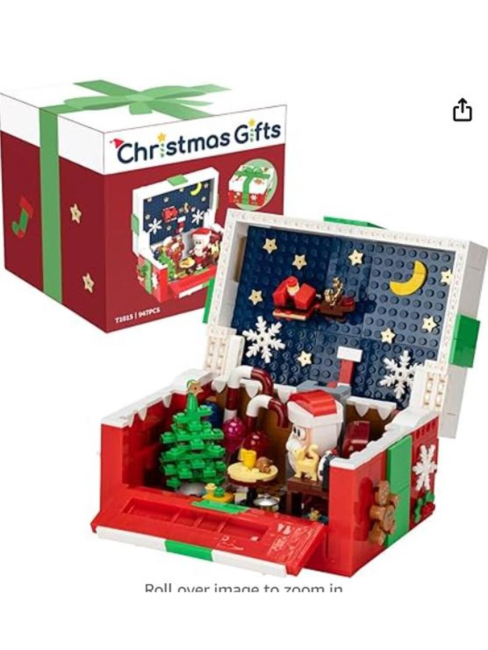 Blocks Toy Set, Christmas Tree, Nutcracker, Santa Claus